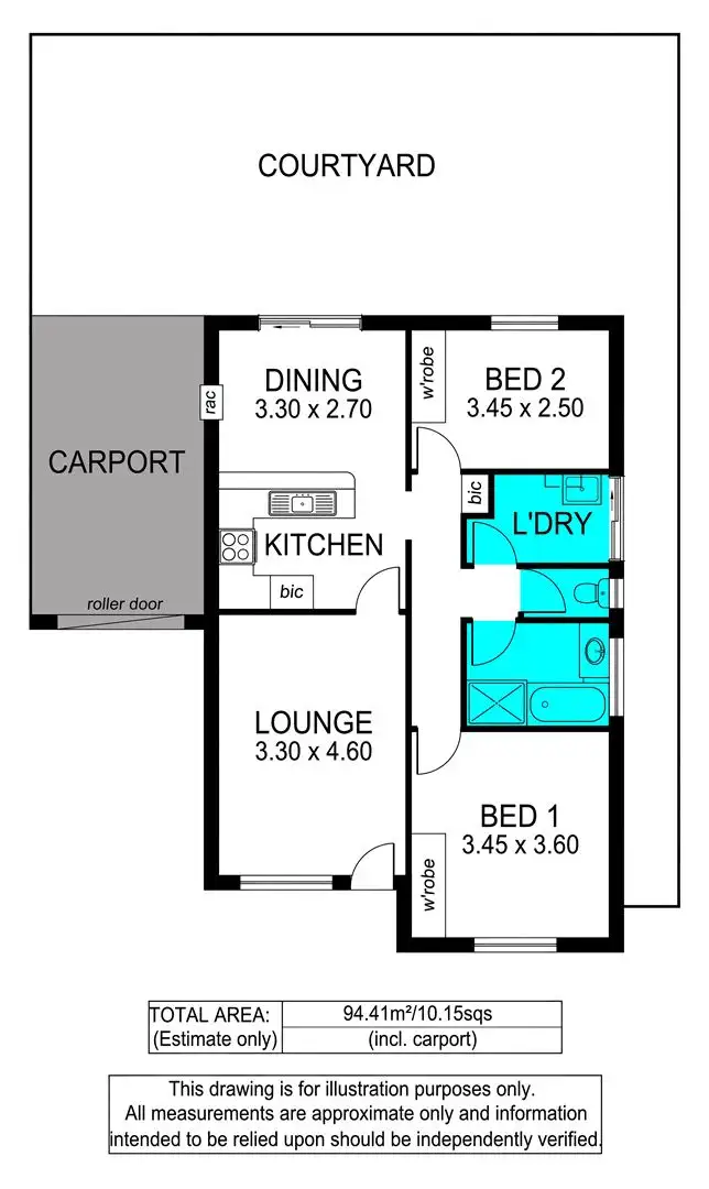 Floorplan of Homely unit listing, 5/43 Chynoweth Avenue, Hackham SA 5163