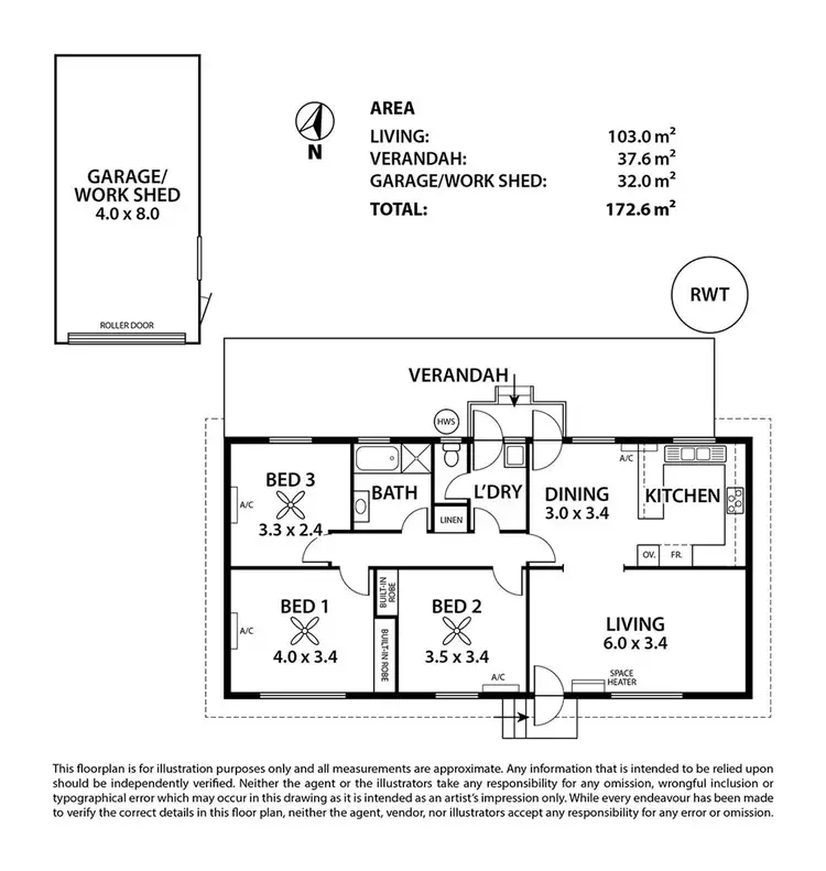 Floorplan of Homely house listing, 17 North Terrace, Karoonda SA 5307