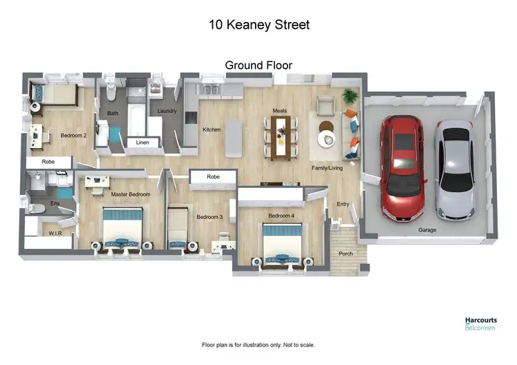 Floorplan of Homely house listing, 10 Keaney Street, Macgregor ACT 2615