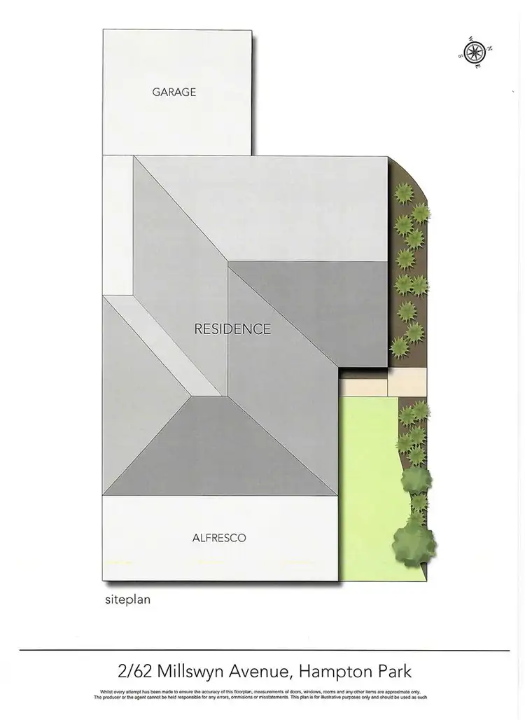 Floorplan of Homely unit listing, 2/62 Millswyn Avenue, Hampton Park VIC 3976