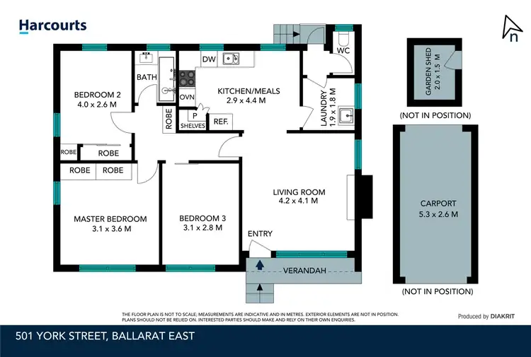 Floorplan of Homely house listing, 501 York Street, Ballarat East VIC 3350