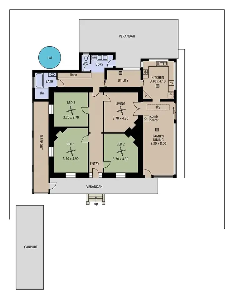 Floorplan of Homely house listing, 5 Dutton Road, Mount Barker SA 5251