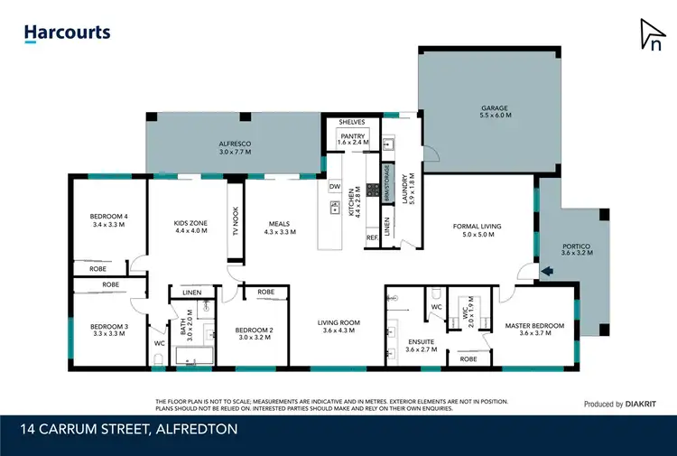 Floorplan of Homely house listing, 14 Carrum Street, Alfredton VIC 3350