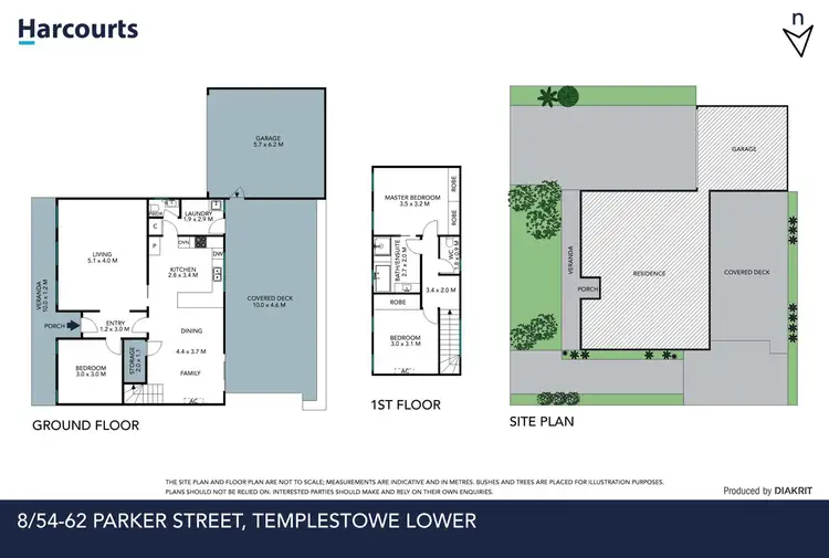 Floorplan of Homely townhouse listing, 8/60 Parker Street, Templestowe Lower VIC 3107