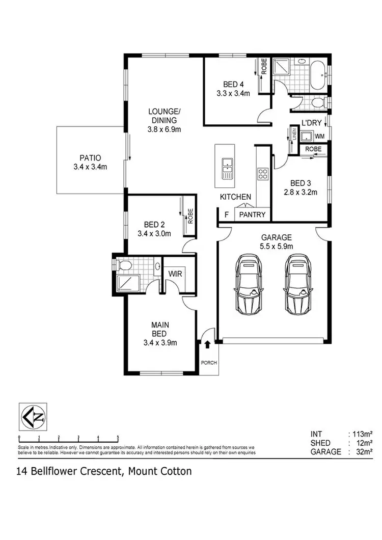 Floorplan of Homely house listing, 14 Bellflower Crescent, Mount Cotton QLD 4165