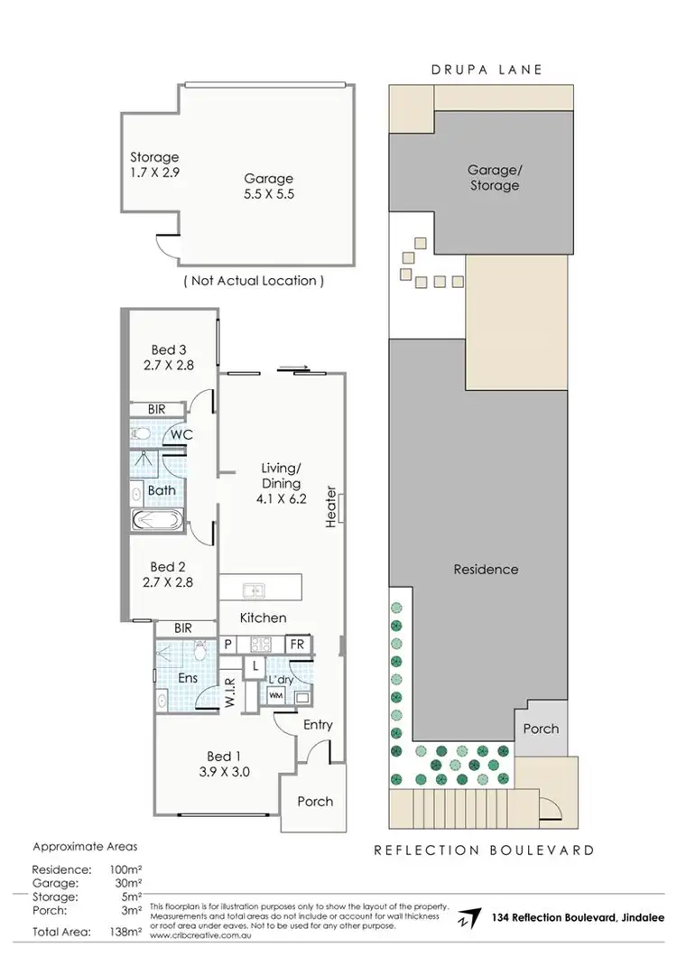 Floorplan of Homely house listing, 134 Reflection, Jindalee WA 6036