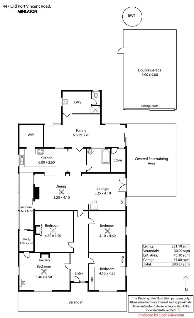 Floorplan of Homely house listing, 447 Old Port Vincent Road, Minlaton SA 5575