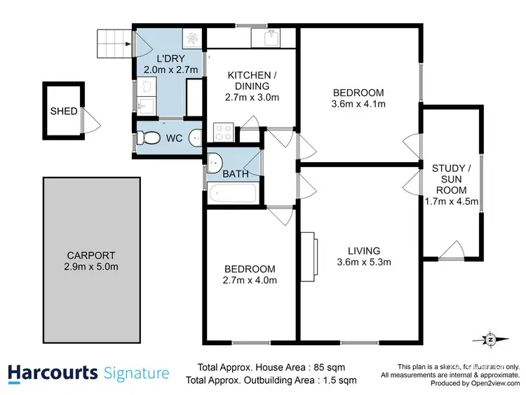 Floorplan of Homely house listing, 51 Clarence Street, Bellerive TAS 7018