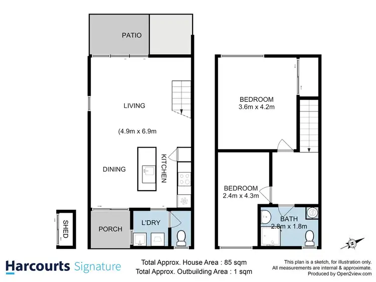 Floorplan of Homely unit listing, 5/5 Davey Place, South Hobart TAS 7004