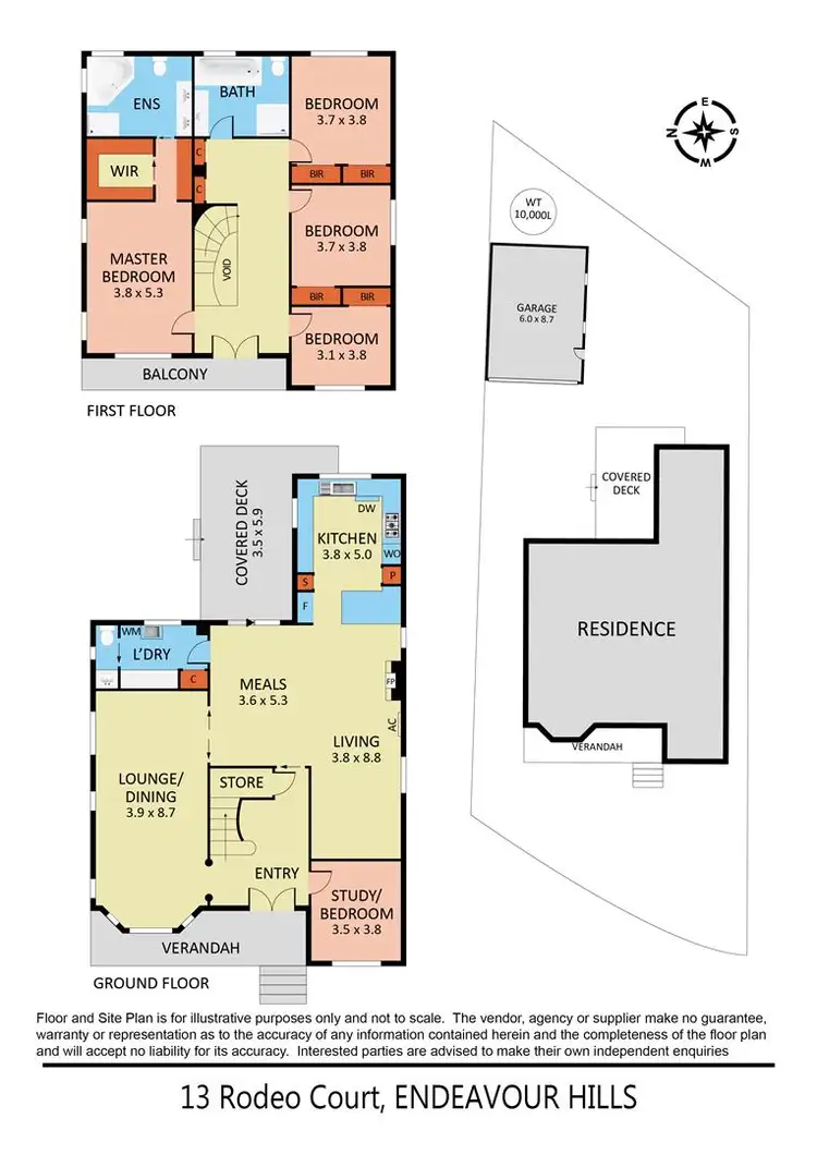 Floorplan of Homely house listing, 13 Rodeo Court, Endeavour Hills VIC 3802