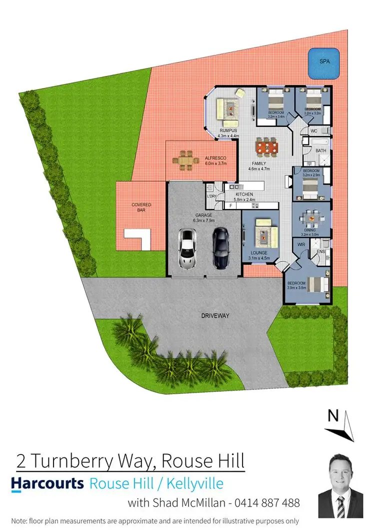 Floorplan of Homely house listing, 2 Turnberry Way, Rouse Hill NSW 2155
