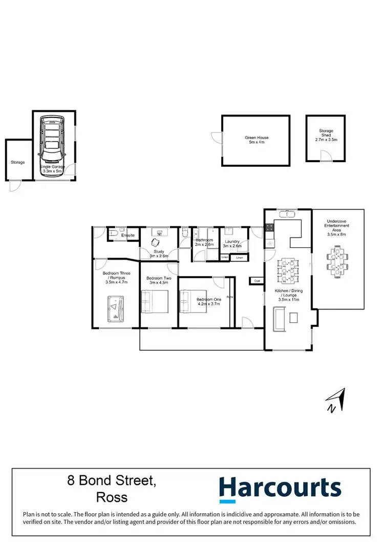 Floorplan of Homely house listing, 8 Bond Street, Ross TAS 7209