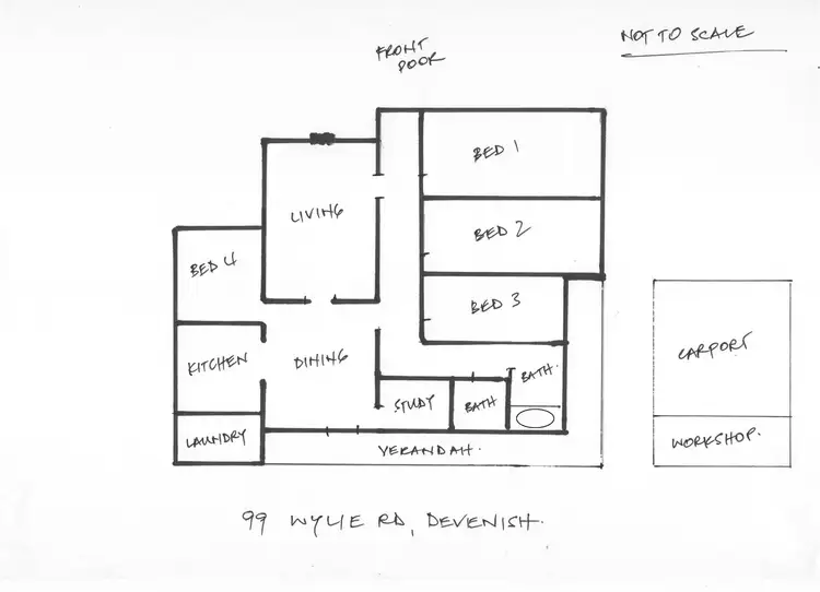 Floorplan of Homely rural property listing, 99 Wyllie Road, Devenish VIC 3726