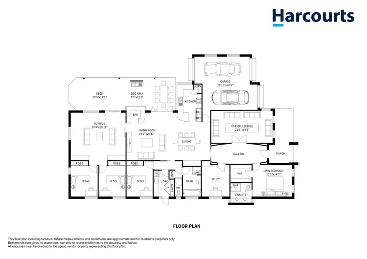 Floorplan of Homely house listing, 1 Guest Court, Horsham VIC 3400