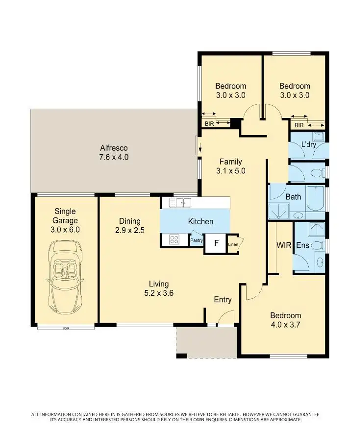 Floorplan of Homely house listing, 12 Rocklea Crescent, Skye VIC 3977
