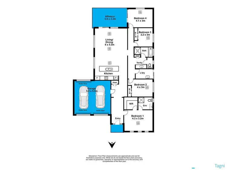 Floorplan of Homely house listing, 6 Naval Road, Seaford Meadows SA 5169