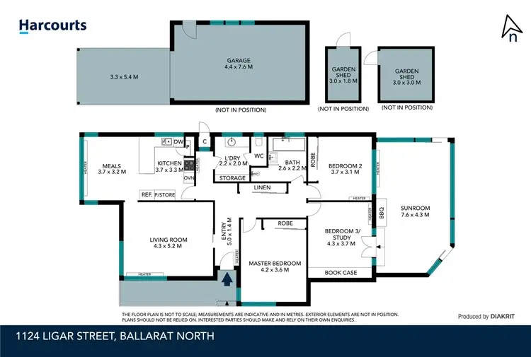 Floorplan of Homely house listing, 1124 Ligar Street, Ballarat North VIC 3350