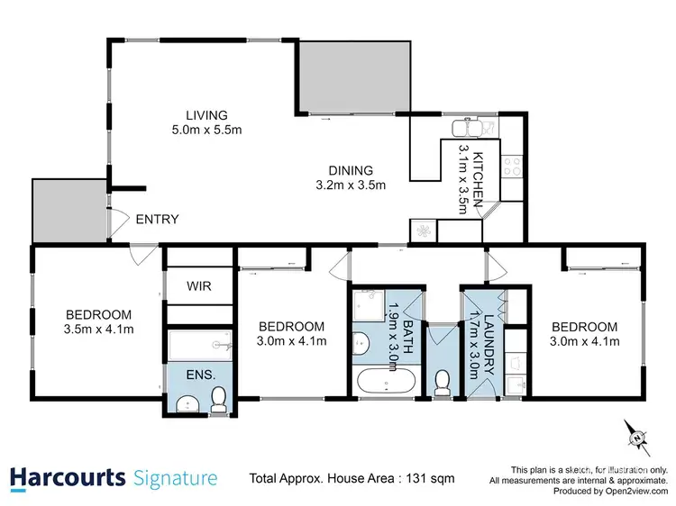 Floorplan of Homely house listing, 5 Tarbook Court, Sorell TAS 7172