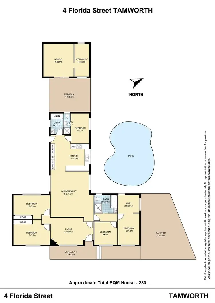 Floorplan of Homely house listing, 4 Florida Street, Tamworth NSW 2340