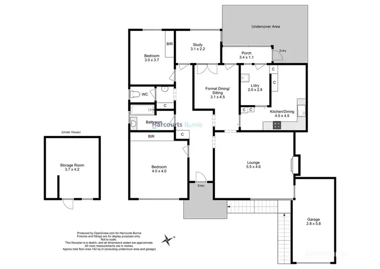 Floorplan of Homely house listing, 56 Moody Street, Burnie TAS 7320