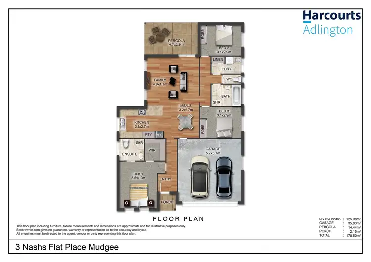 Floorplan of Homely house listing, 3 Nashs Flat Place, Mudgee NSW 2850