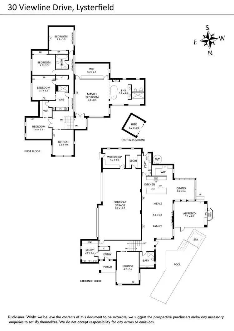 Floorplan of Homely house listing, 30 Viewline Drive, Lysterfield VIC 3156