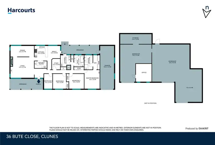 Floorplan of Homely house listing, 36 Bute Close, Clunes VIC 3370