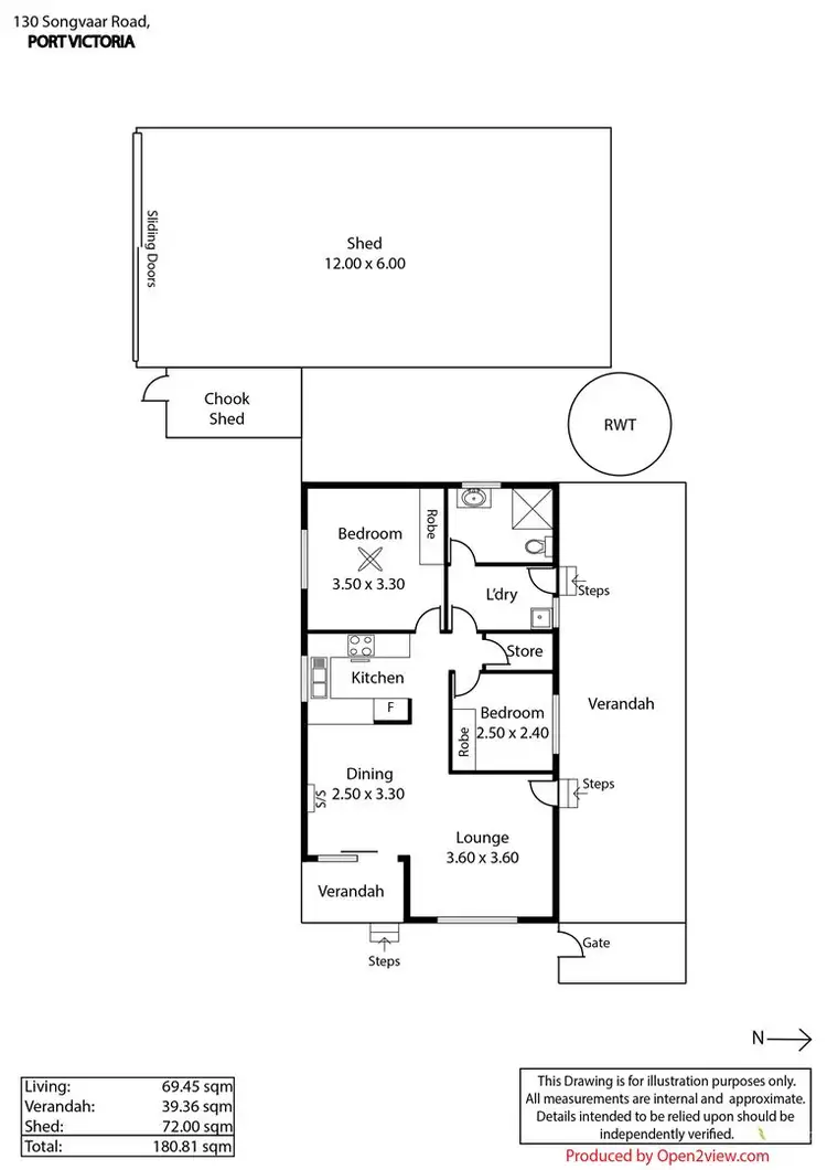 Floorplan of Homely house listing, 130 Songvaar Road,, Port Victoria SA 5573