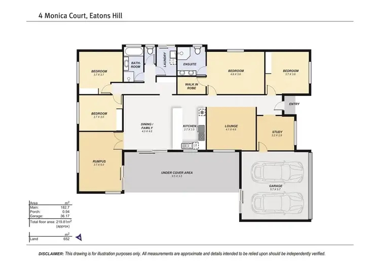 Floorplan of Homely house listing, 4 Monica Court, Eatons Hill QLD 4037