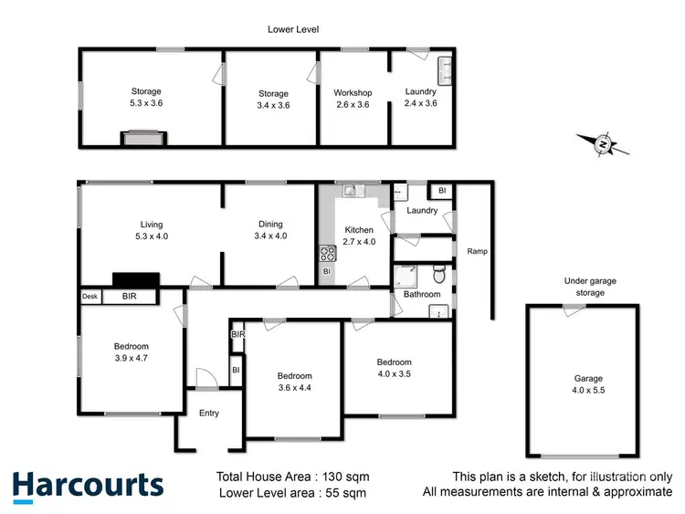 Floorplan of Homely house listing, 14 Willowdene Avenue, Sandy Bay TAS 7005