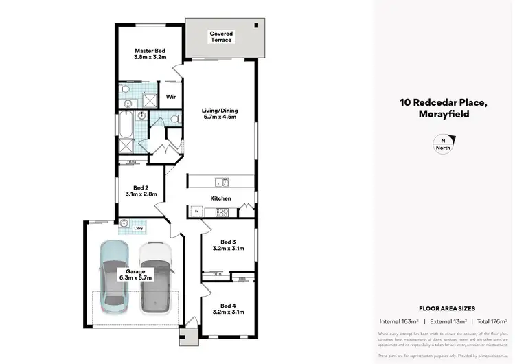 Floorplan of Homely house listing, 10 Redcedar Place, Morayfield QLD 4506