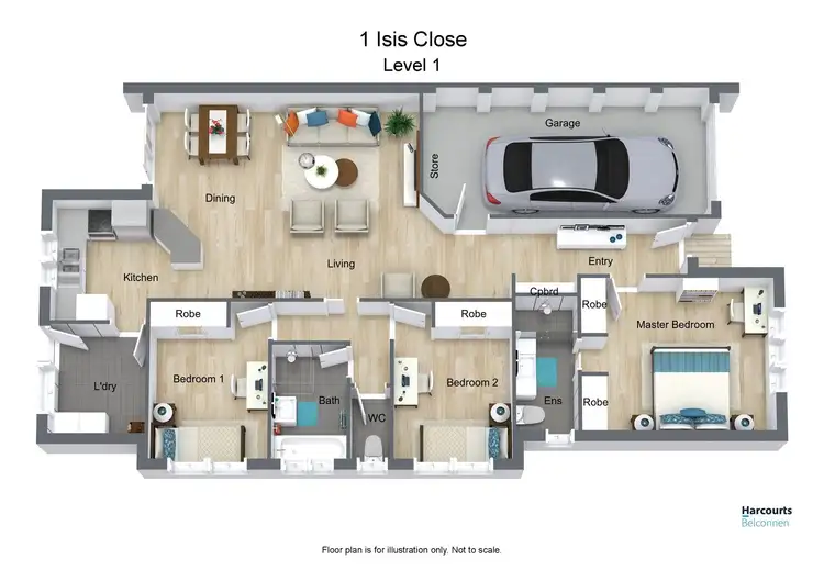 Floorplan of Homely house listing, 1 Isis Close, Amaroo ACT 2914