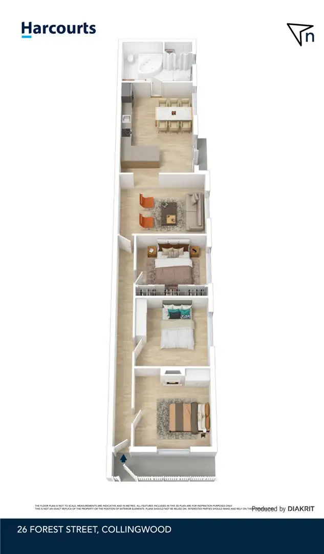 Floorplan of Homely house listing, 26 Forest Street, Collingwood VIC 3066