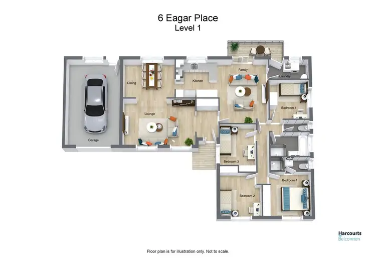 Floorplan of Homely house listing, 6 Eagar Place, Evatt ACT 2617