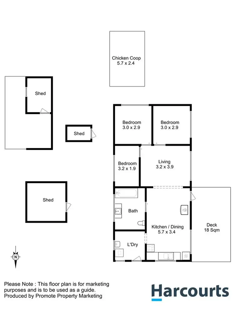 Floorplan of Homely house listing, 645 Sommers Bay Road, Murdunna TAS 7178