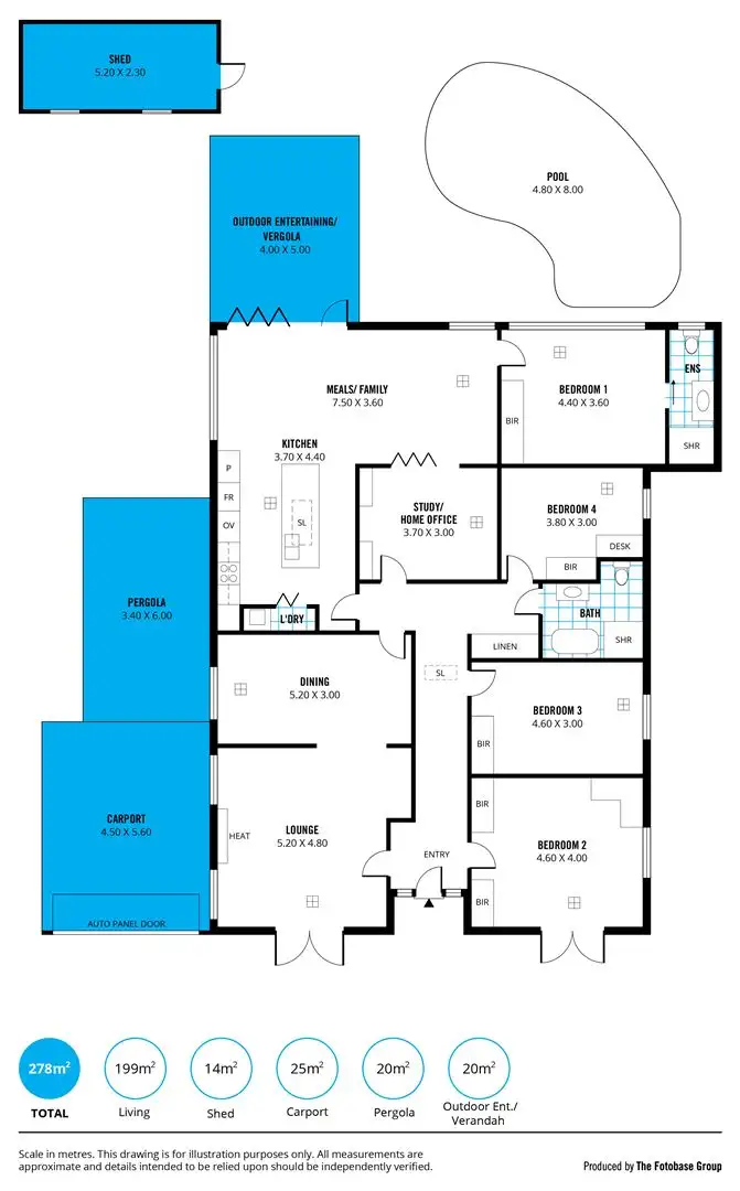 Floorplan of Homely house listing, 13 Wilaroo Avenue, Beaumont SA 5066