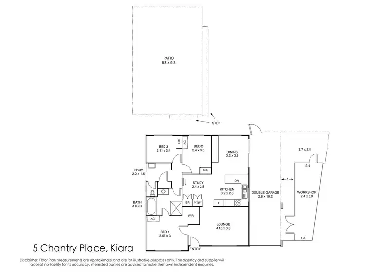 Floorplan of Homely house listing, 5 Chantry Place, Kiara WA 6054