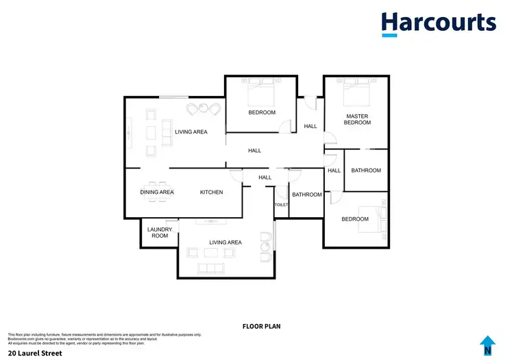 Floorplan of Homely house listing, 20 Laurel Street, Horsham VIC 3400