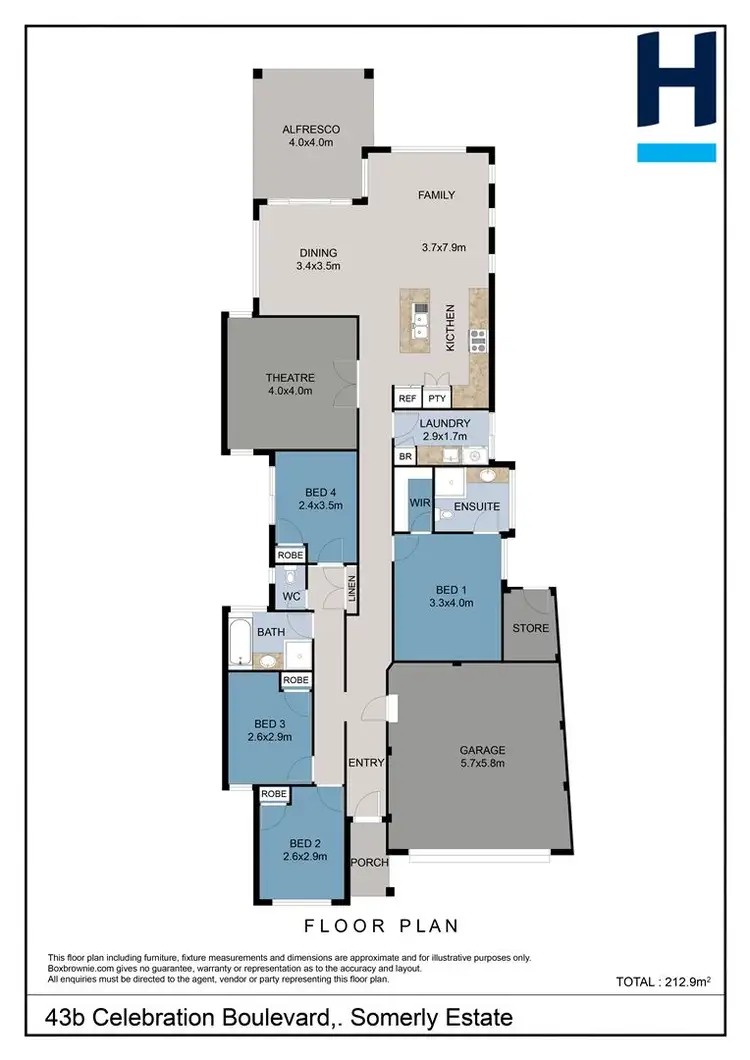 Floorplan of Homely house listing, 43B Celebration Boulevard, Clarkson WA 6030