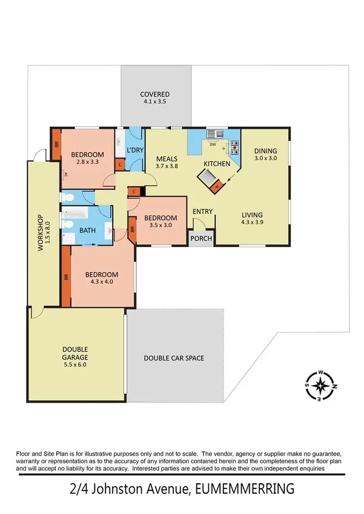 Floorplan of Homely unit listing, 2/4 Johnston Avenue, Eumemmerring VIC 3177