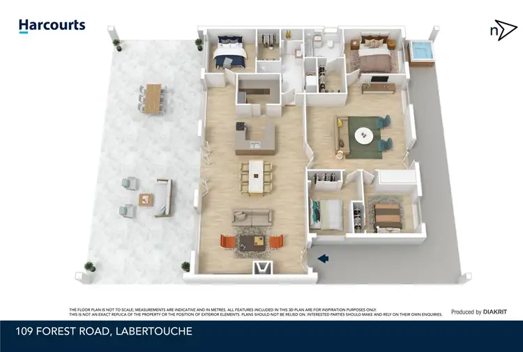 Floorplan of Homely rural property listing, 109 Forest Road, Labertouche VIC 3816