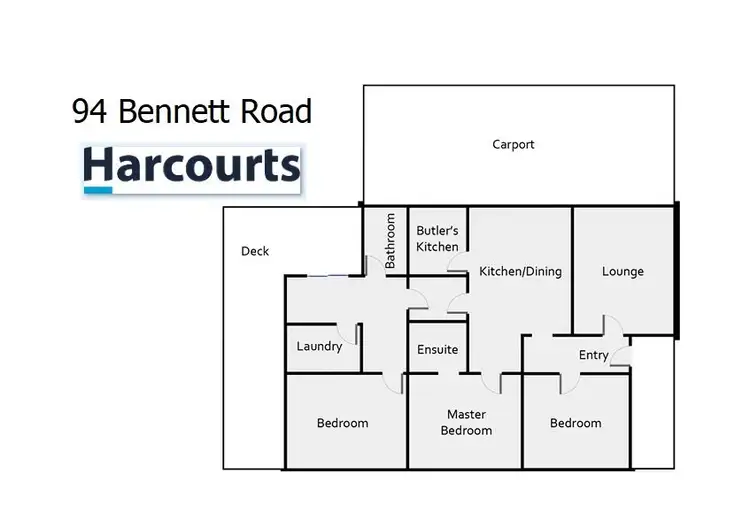 Floorplan of Homely house listing, 94 Bennett Road, Horsham VIC 3400