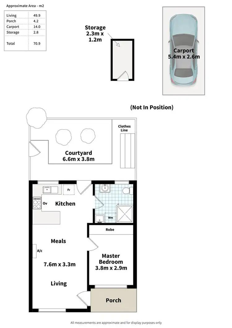 Floorplan of Homely unit listing, 4/255 Main South Road, Hackham West SA 5163