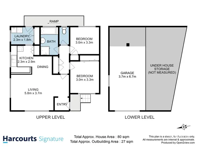 Floorplan of Homely unit listing, 3/22B Bellevue Parade, New Town TAS 7008