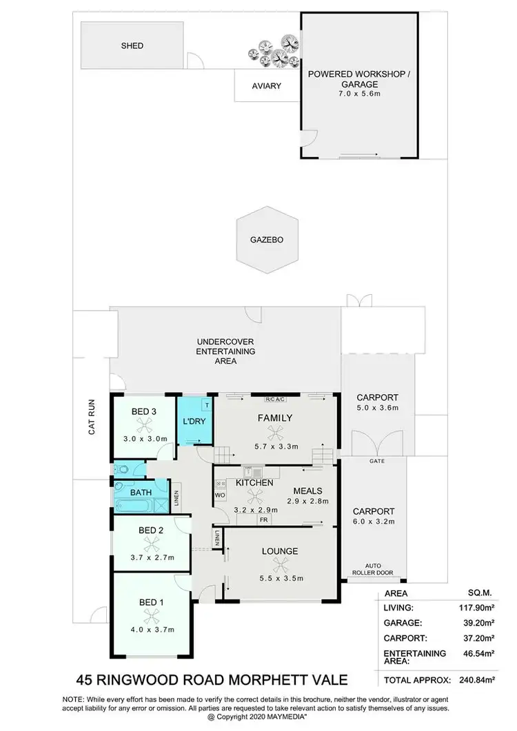 Floorplan of Homely house listing, 45 Ringwood Road, Morphett Vale SA 5162