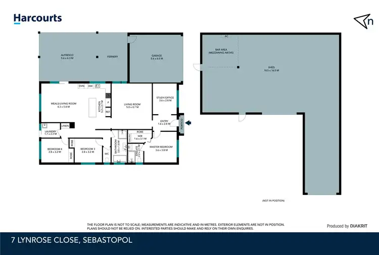 Floorplan of Homely house listing, 7 Lynrose Close, Sebastopol VIC 3356
