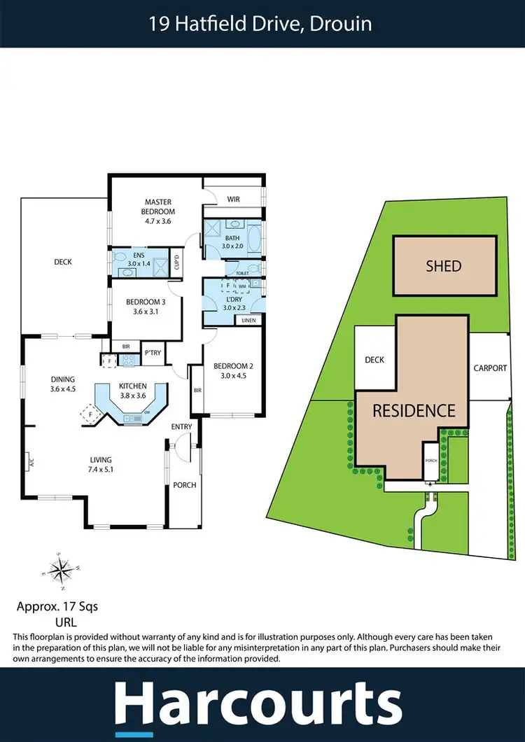 Floorplan of Homely house listing, 19 Hatfield Drive, Drouin VIC 3818