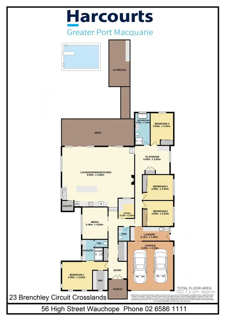Floorplan of Homely rural property listing, 23 Brenchley Circuit, Wauchope NSW 2446