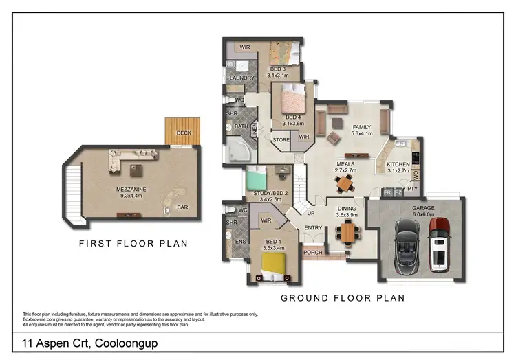 Floorplan of Homely house listing, 11 Aspen Court, Cooloongup WA 6168