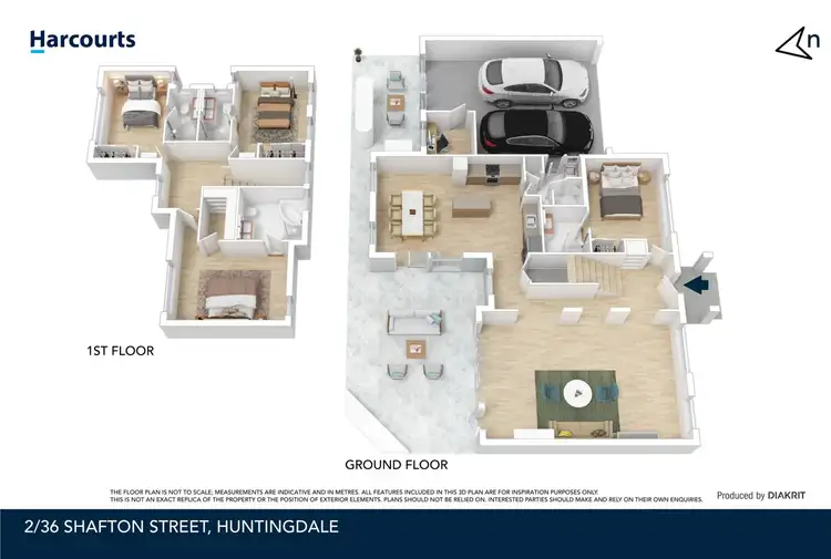 Floorplan of Homely townhouse listing, 2/36 Shafton Street, Huntingdale VIC 3166